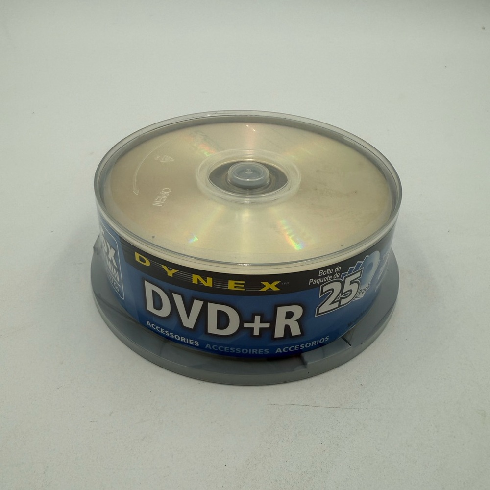 Dynex DVD-R 16x 120 Minutes 4.7 GB 25 Pack New Sealed For Data & Video